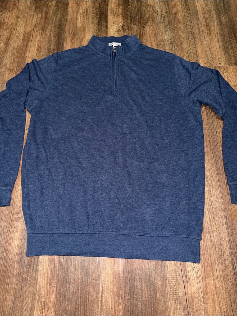 Peter Millar 1/4 Zip Mens Large Blue Crown Comfort Golf Stretch Pullover